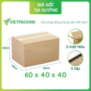 [SIÊU BỀN] Combo 3 thùng carton chuyển nhà size 60x40x40 (5 lớp) chất lượng cao
